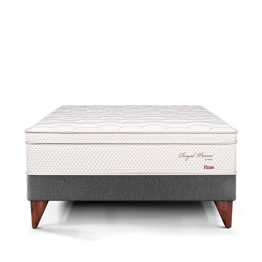 CAMA EUROPEA PARAÍSO ROYAL PRINCE KING GRIS + 2 ALMOHADAS VISCOELÁSTICAS - 3