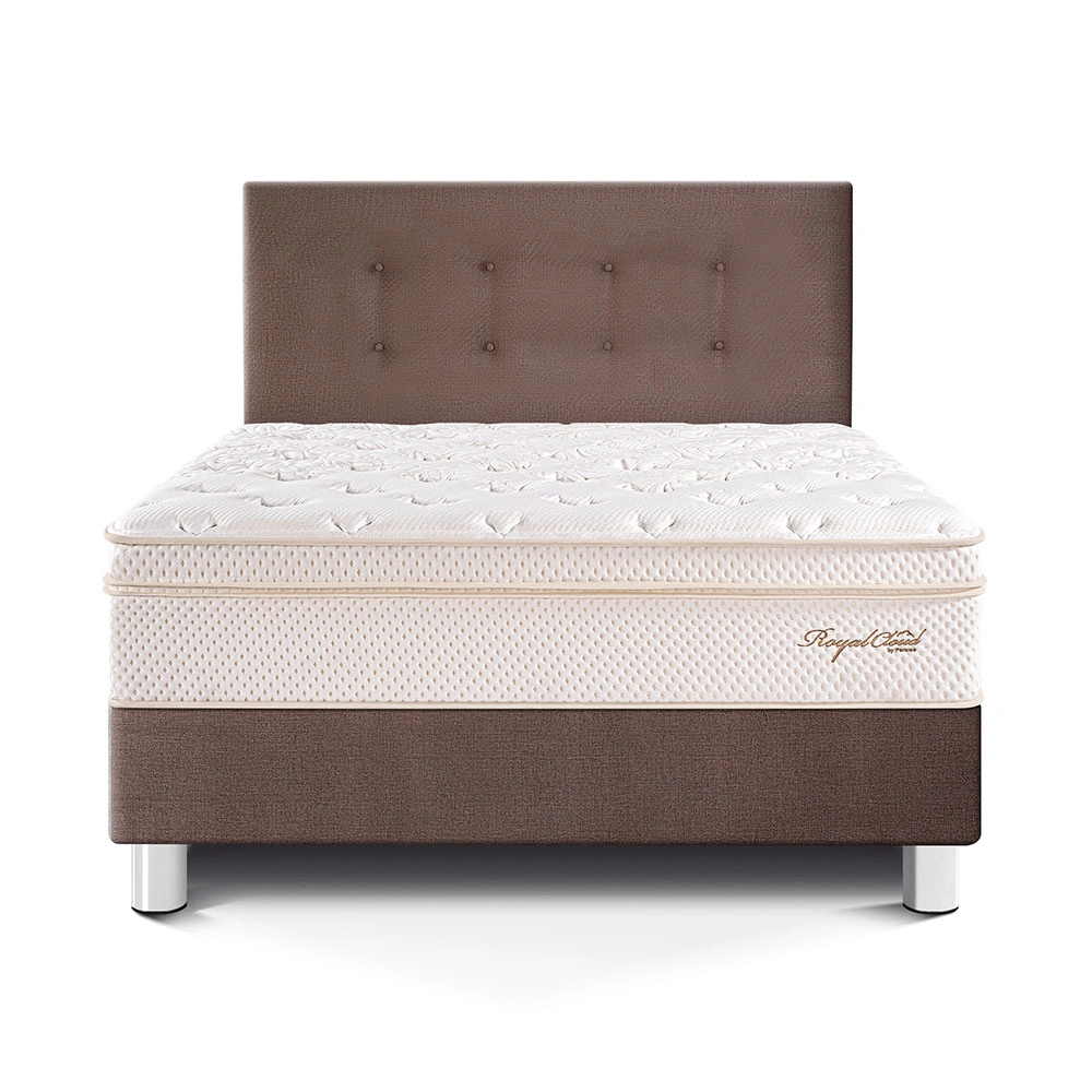 DORMITORIO PARAÍSO ROYAL CLOUD 1.5 PLAZAS CHOCOLATE + 1 ALMOHADA VISCOELÁSTICA - 3
