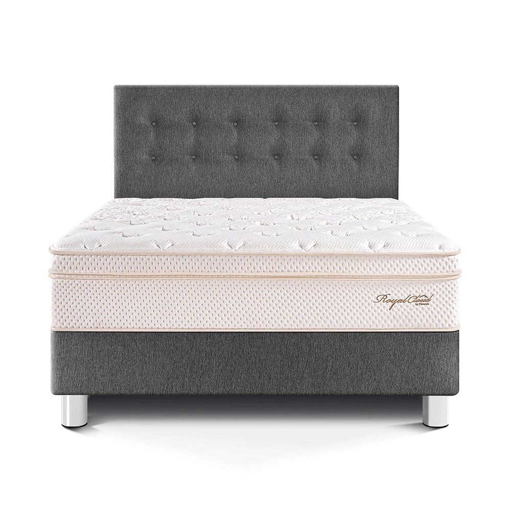 DORMITORIO PARAÍSO ROYAL CLOUD QUEEN GRIS + 2 ALMOHADAS VISCOELÁSTICAS - 3