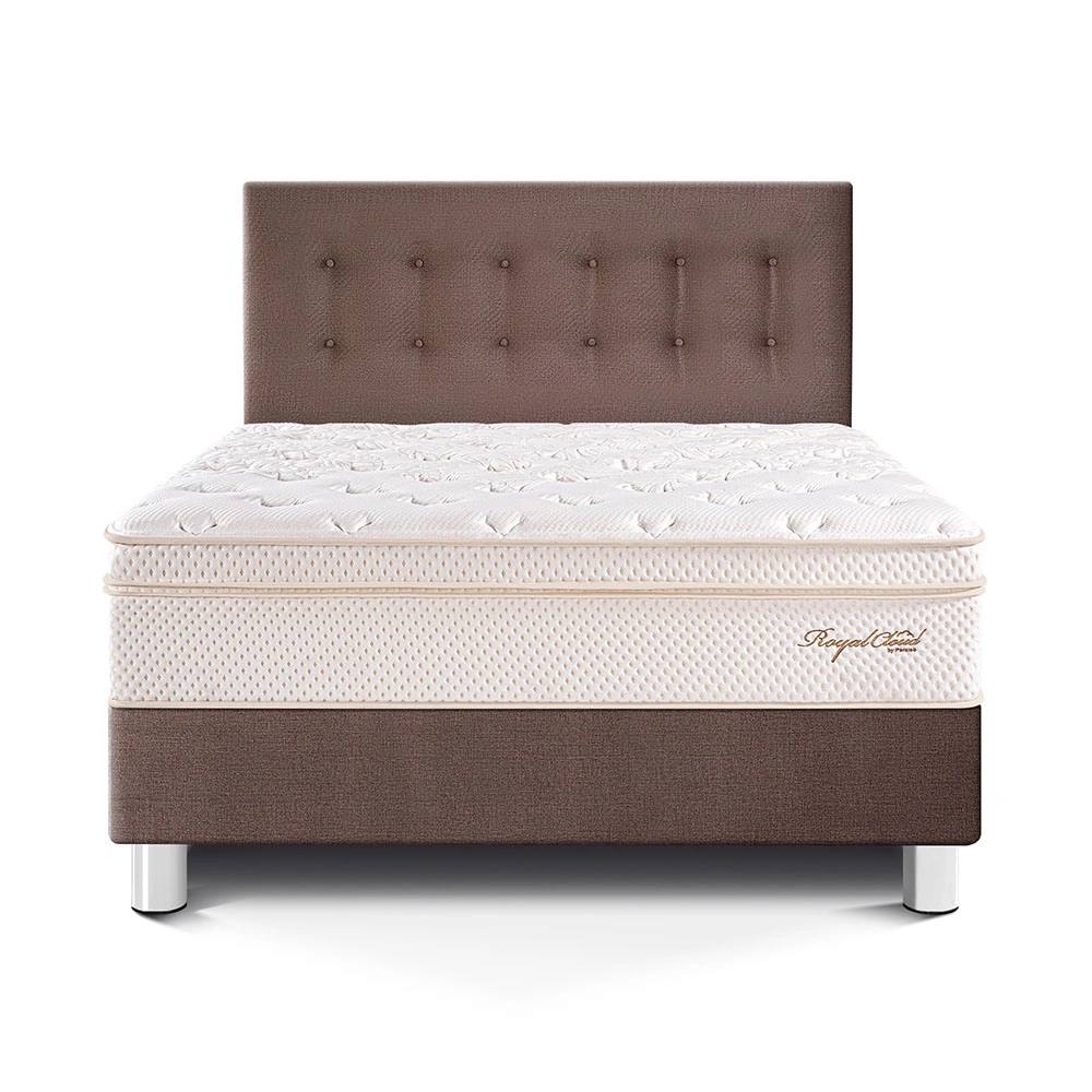 DORMITORIO PARAÍSO ROYAL CLOUD QUEEN CHOCOLATE + 2 ALMOHADAS VISCOELÁSTICAS - 3