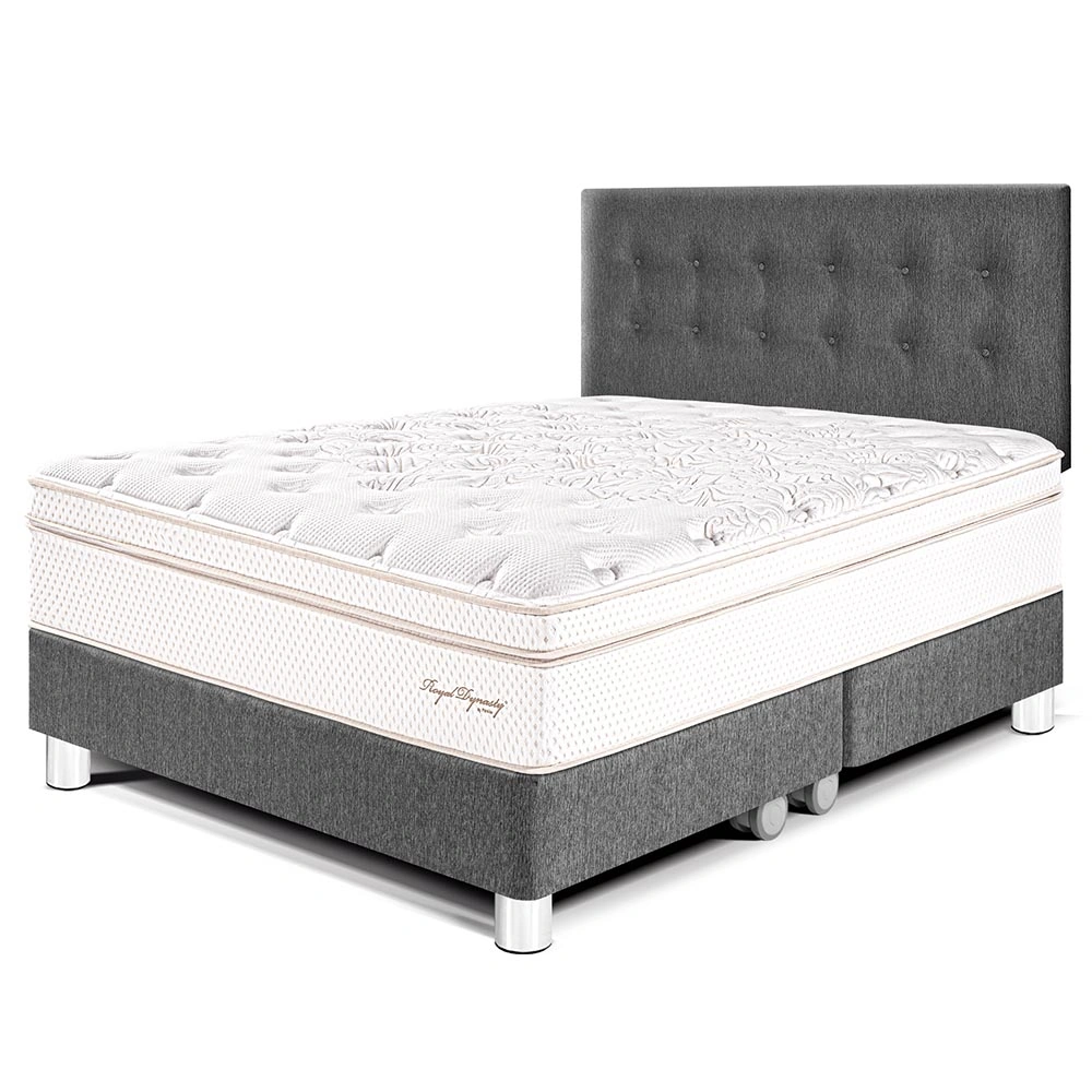 DORMITORIO PARAÍSO ROYAL DYNASTY QUEEN GRIS + 2 ALMOHADAS VISCOELÁSTICAS - 1
