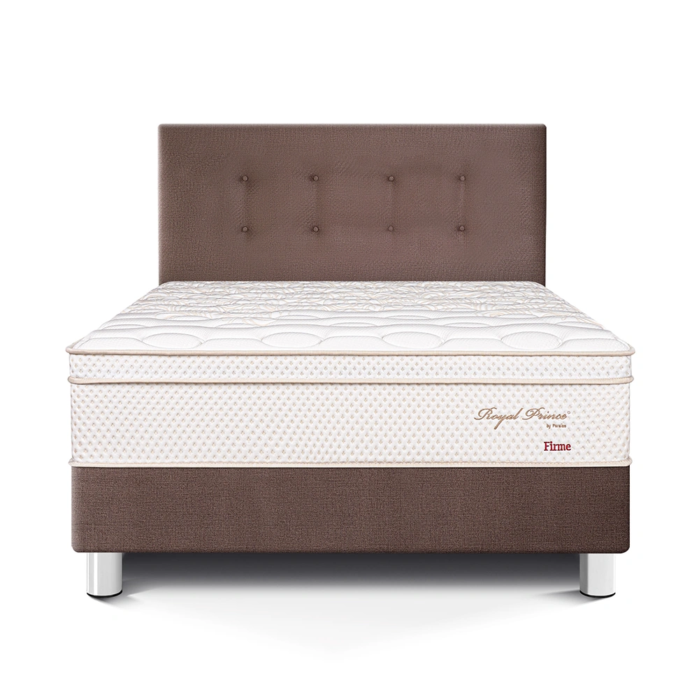 DORMITORIO PARAÍSO ROYAL PRINCE 1.5 PLAZAS CHOCOLATE + 1 ALMOHADA VISCOELÁSTICA - 3