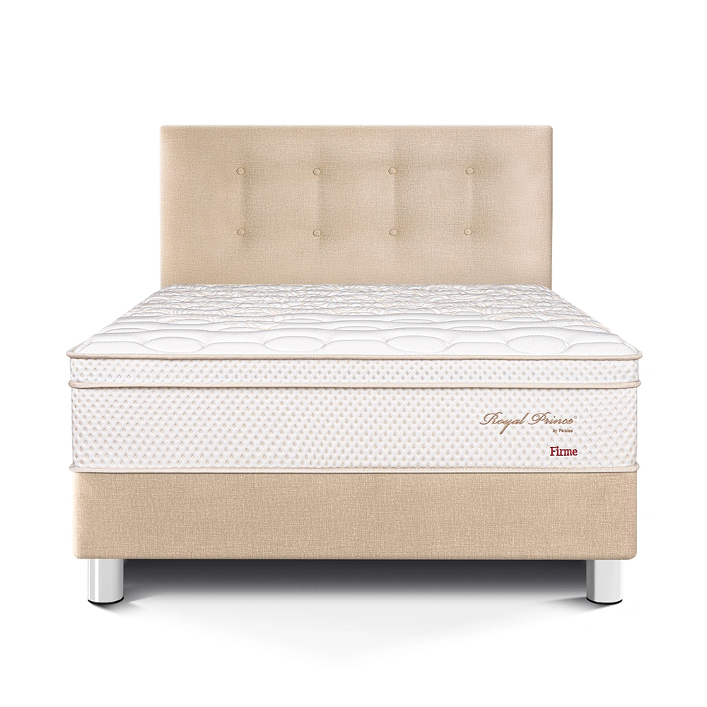 DORMITORIO PARAÍSO ROYAL PRINCE 1.5 PLAZAS CHAMPAGNE + 1 ALMOHADA VISCOELÁSTICA - 3