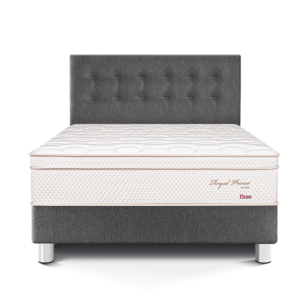 DORMITORIO PARAÍSO ROYAL PRINCE QUEEN ROYAL PRINCE GRIS + 2 ALMOHADAS VISCOELÁSTICAS - 3