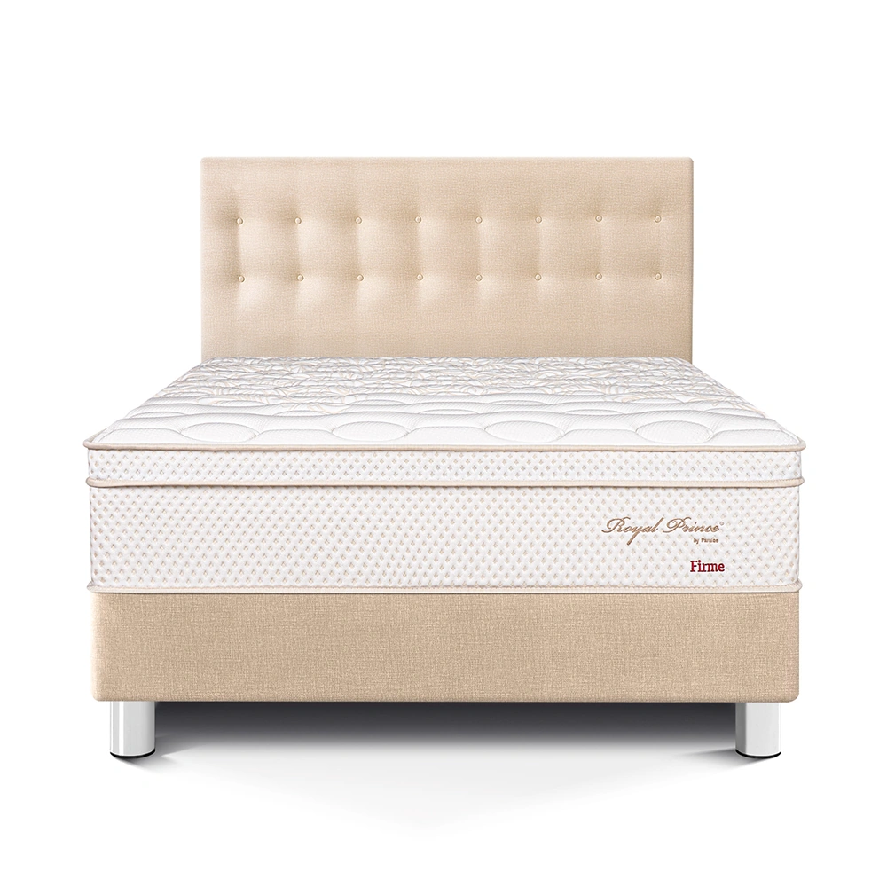 DORMITORIO PARAÍSO ROYAL PRINCE KING CHAMPAGNE + 2 ALMOHADAS VISCOELÁSTICAS - 3