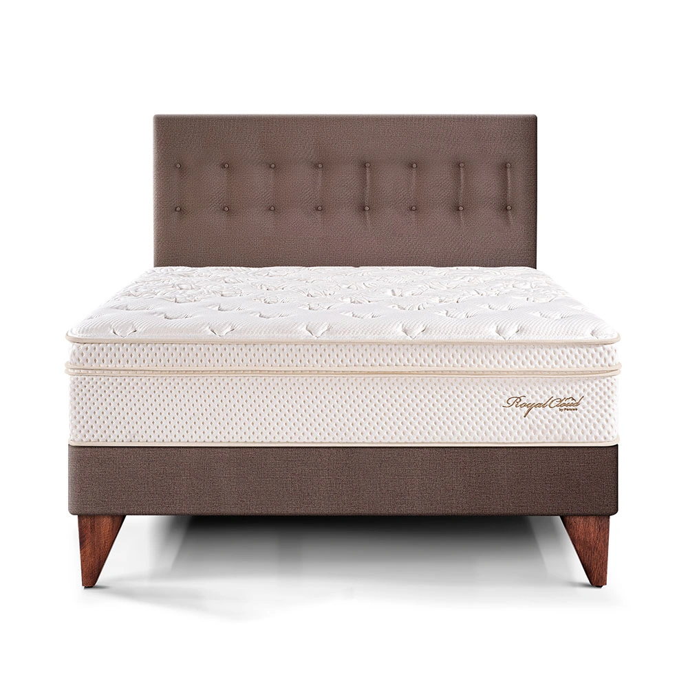 DORMITORIO EUROPEO PARAÍSO ROYAL CLOUD KING CHOCOLATE + 2 ALMOHADAS VISCOELÁSTICAS - 3