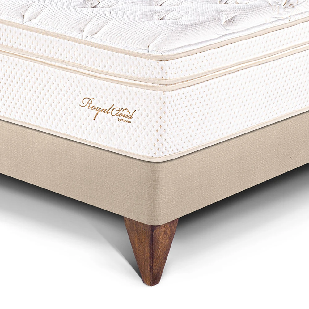 DORMITORIO EUROPEO PARAÍSO ROYAL CLOUD KING CHAMPAGNE + 2 ALMOHADAS VISCOELÁSTICAS - 2