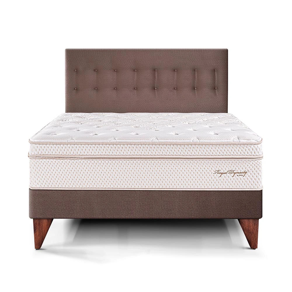 DORMITORIO EUROPEO PARAÍSO ROYAL DYNASTY KING CHOCOLATE + 2 ALMOHADAS VISCOELÁSTICAS - 3