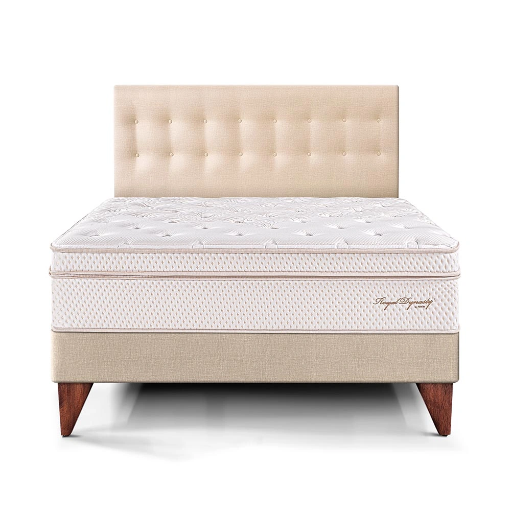 DORMITORIO EUROPEO PARAÍSO ROYAL DYNASTY KING CHAMPAGNE + 2 ALMOHADAS VISCOELÁSTICAS - 3