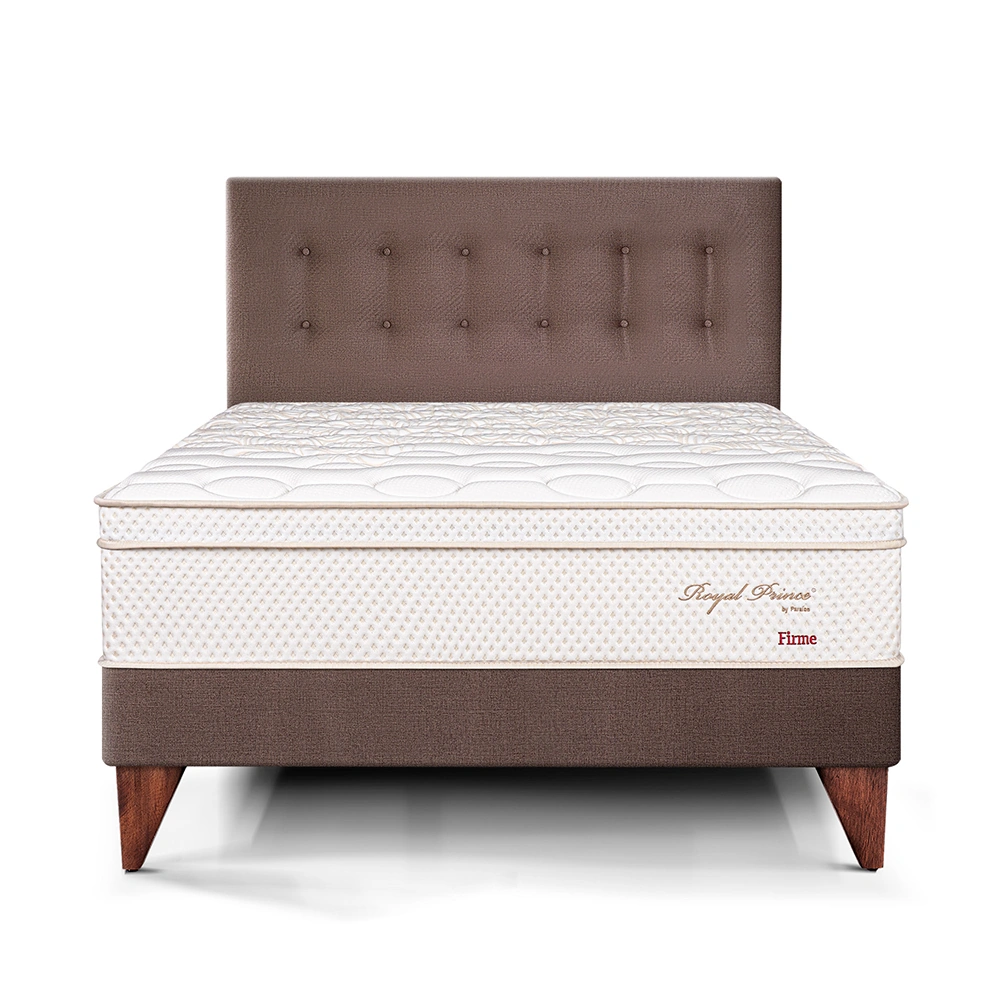 DORMITORIO EUROPEO PARAÍSO ROYAL PRINCE QUEEN CHOCOLATE + 2 ALMOHADAS VISCOELÁSTICAS - 3
