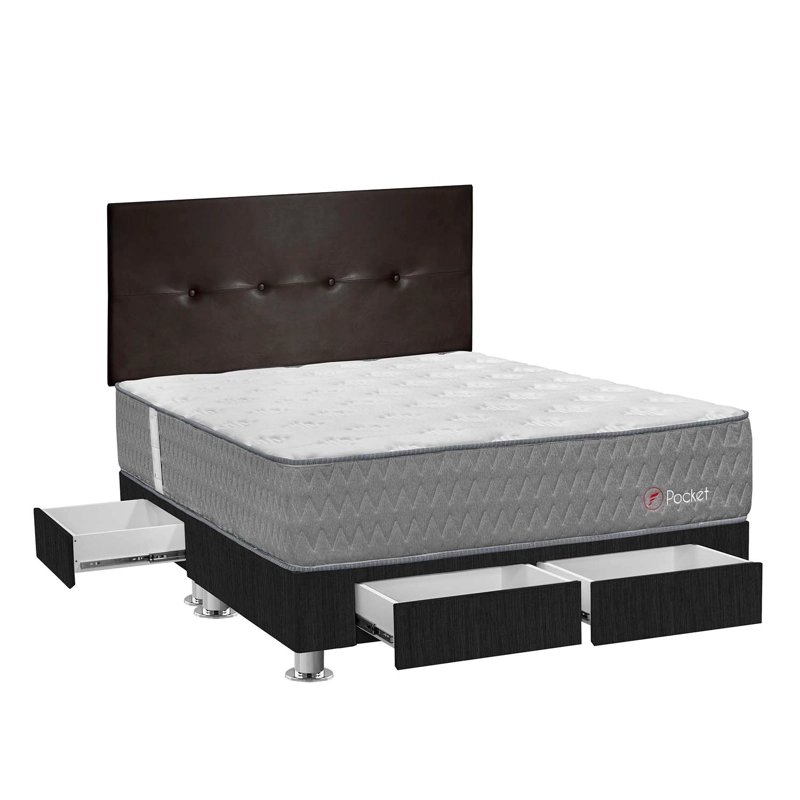 DORMITORIO CON CAJONES FORLI POCKET QUEEN - 1