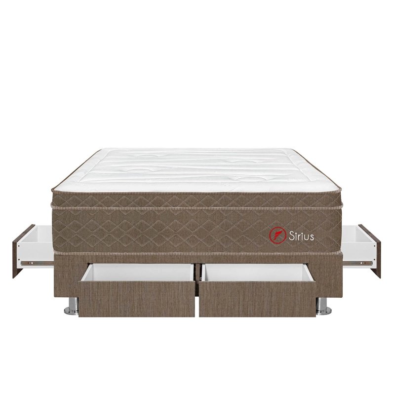 CAMA FORLI SIRIUS 2 PLAZAS 4 CAJONES - 1