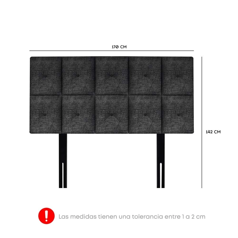 DORMITORIO AMERICANO FORLI PLATINIUM QUEEN 4 CAJONES - 6