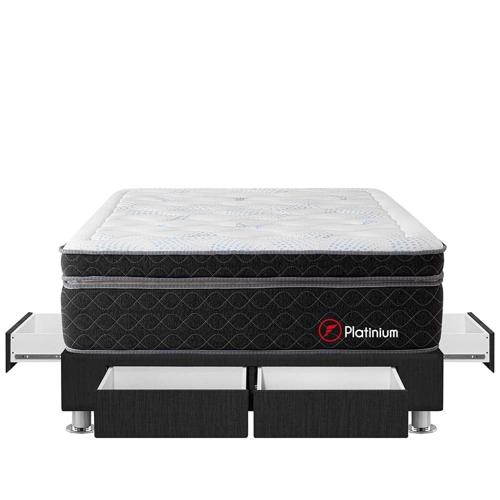 CAMA FORLI PLATINIUM QUEEN 4 CAJONES - 1