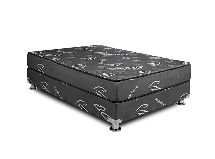 CAMA AMERICANA EL CISNE POCKET BLACK DE 1.5 PLAZAS - 2