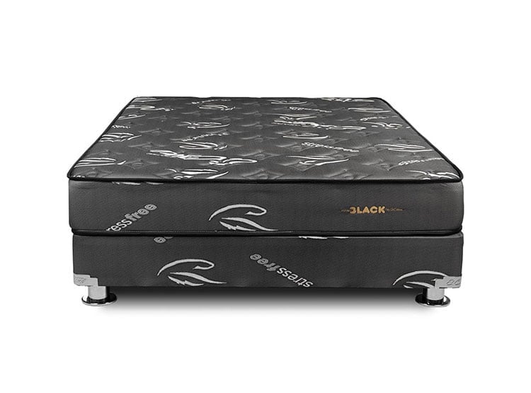 CAMA AMERICANA EL CISNE POCKET BLACK DE 2 PLAZAS - 1