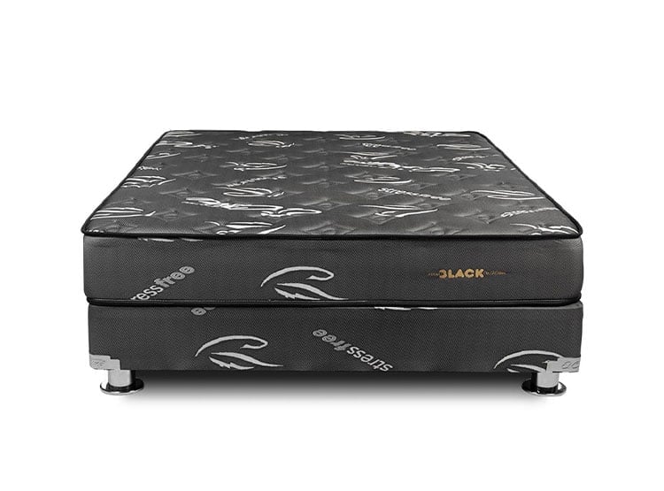 CAMA AMERICANA EL CISNE POCKET BLACK QUEEN - 1