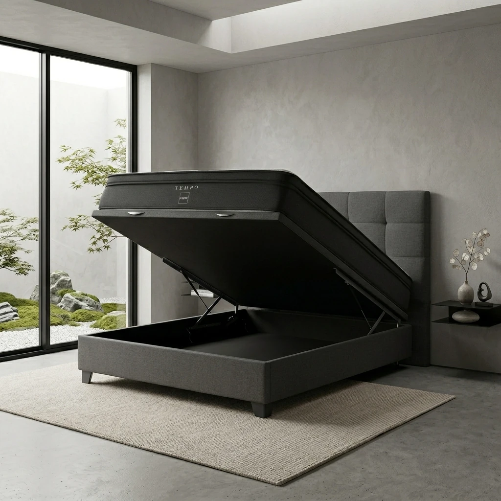 DORMITORIO BOXET ROSEN TEMPO QUEEN ISSEY GRAFITO - 1