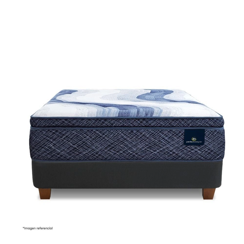 CAMA EUROPEA SERTA CHARLOTTE SKY KING GRIS - 2