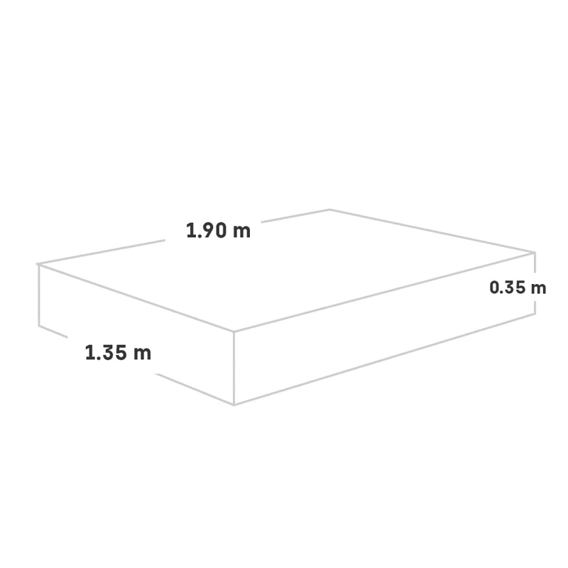 COLCHÓN PARAÍSO BALANZZE BIPANEL 2 PLAZAS + 2 ALMOHADAS VISCOELÁSTICAS - 5