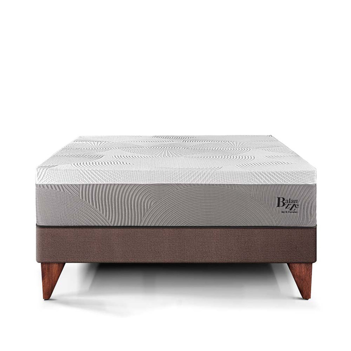CAMA EUROPEA PARAÍSO BALANZZE BIPANEL QUEEN CHOCOLATE + 2 ALMOHADAS VISCOELÁSTICAS - 3