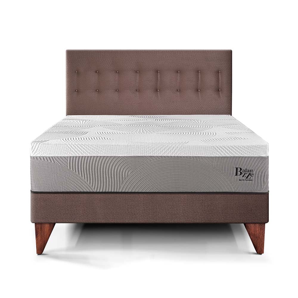 DORMITORIO EUROPEO PARAÍSO BALANZZE KING CHOCOLATE BIPANEL + 2 ALMOHADAS VISCOELÁSTICAS - 3