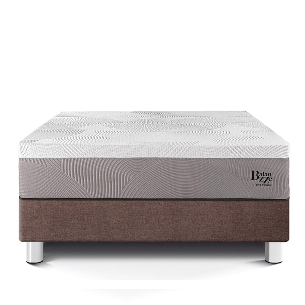 CAMA PARAÍSO BALANZZE BIPANEL 1.5 PLAZAS CHOCOLATE + 1 ALMOHADA VISCOELÁSTICA - 3