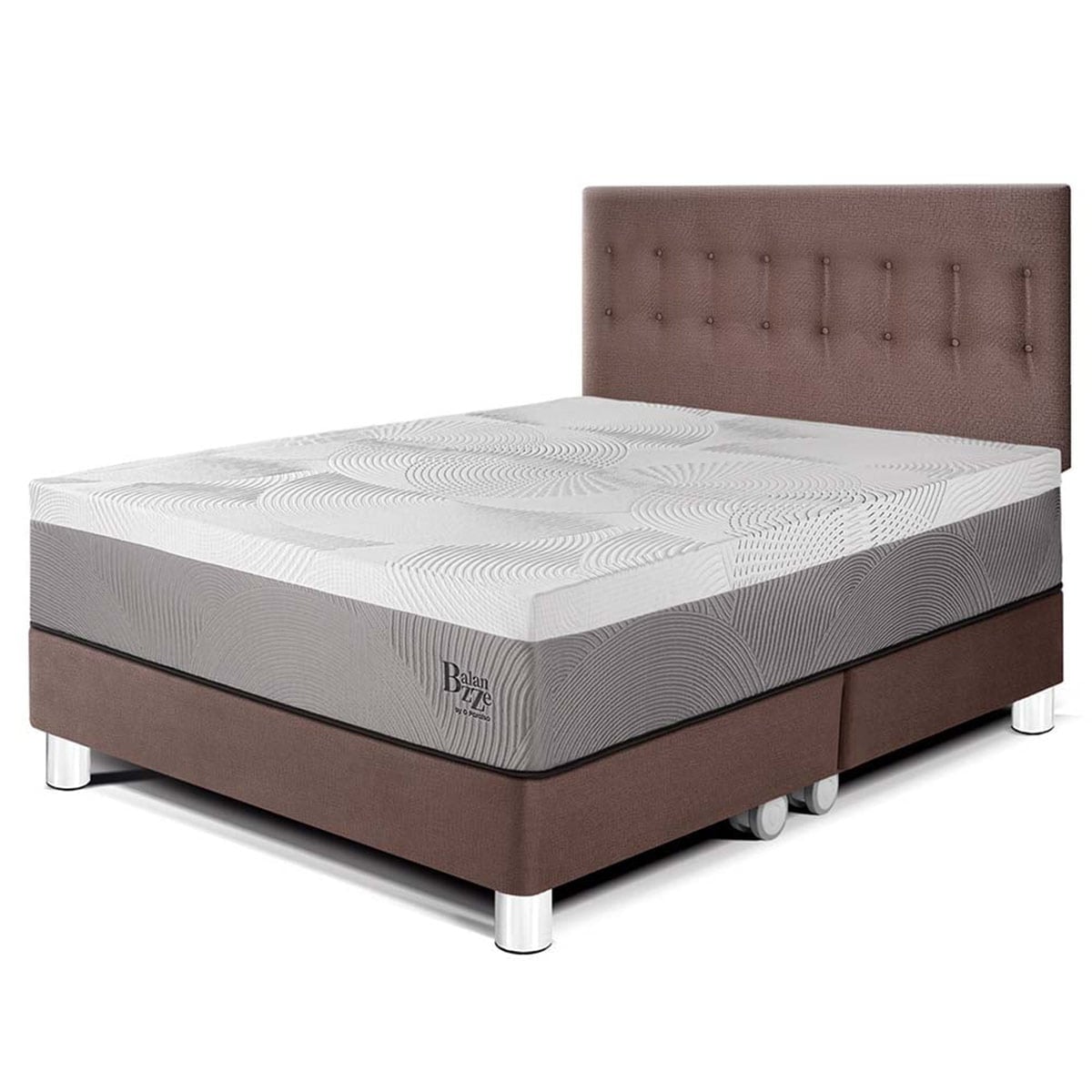 DORMITORIO PARAÍSO BALANZZE KING CHOCOLATE BIPANEL + 2 ALMOHADAS VISCOELÁSTICAS - 1
