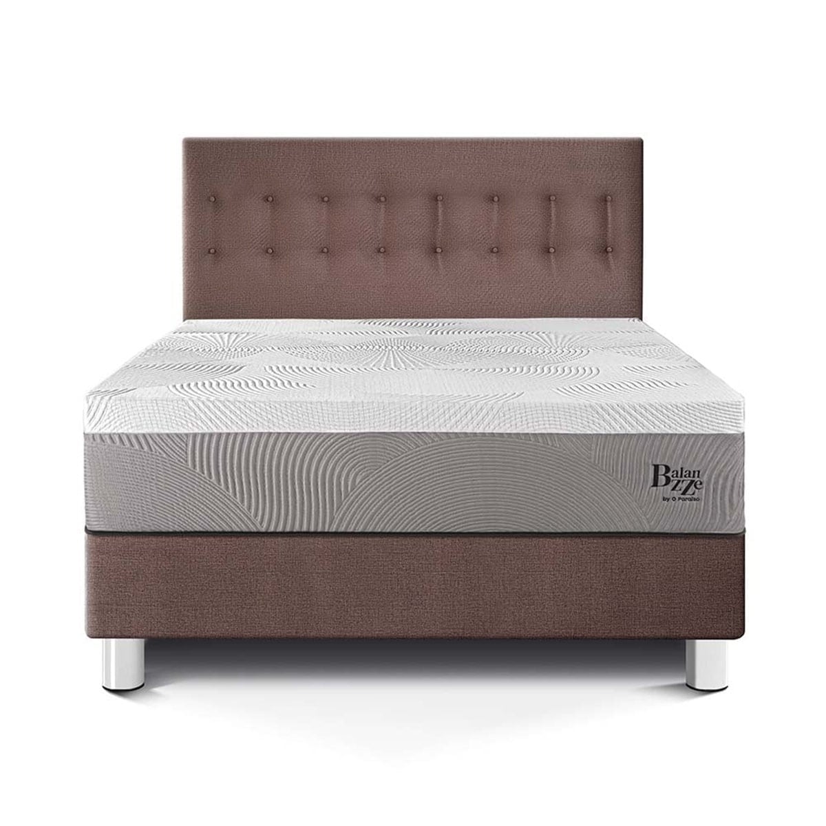 DORMITORIO PARAÍSO BALANZZE KING CHOCOLATE BIPANEL + 2 ALMOHADAS VISCOELÁSTICAS - 3
