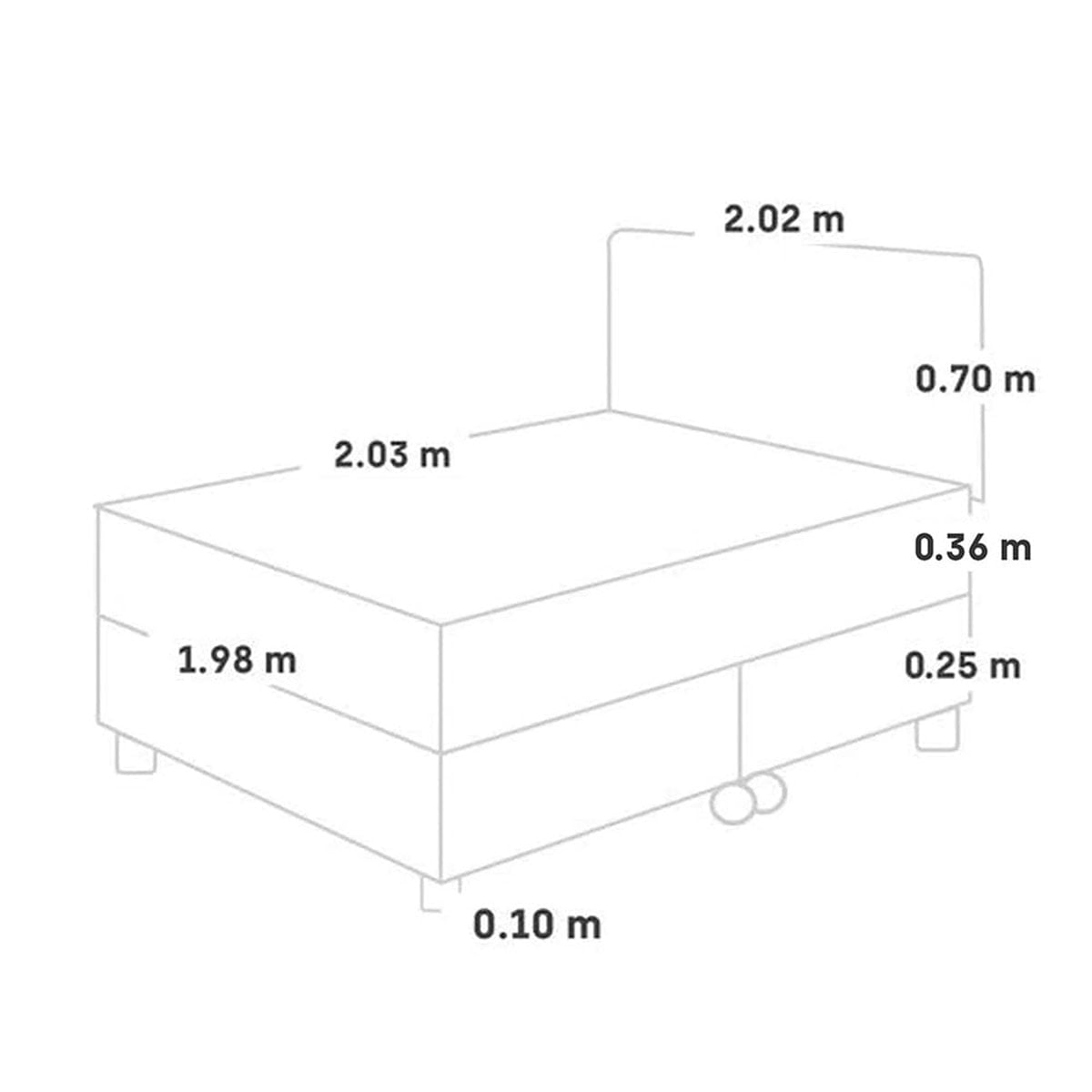 DORMITORIO PARAÍSO BALANZZE KING CHOCOLATE BIPANEL + 2 ALMOHADAS VISCOELÁSTICAS - 5