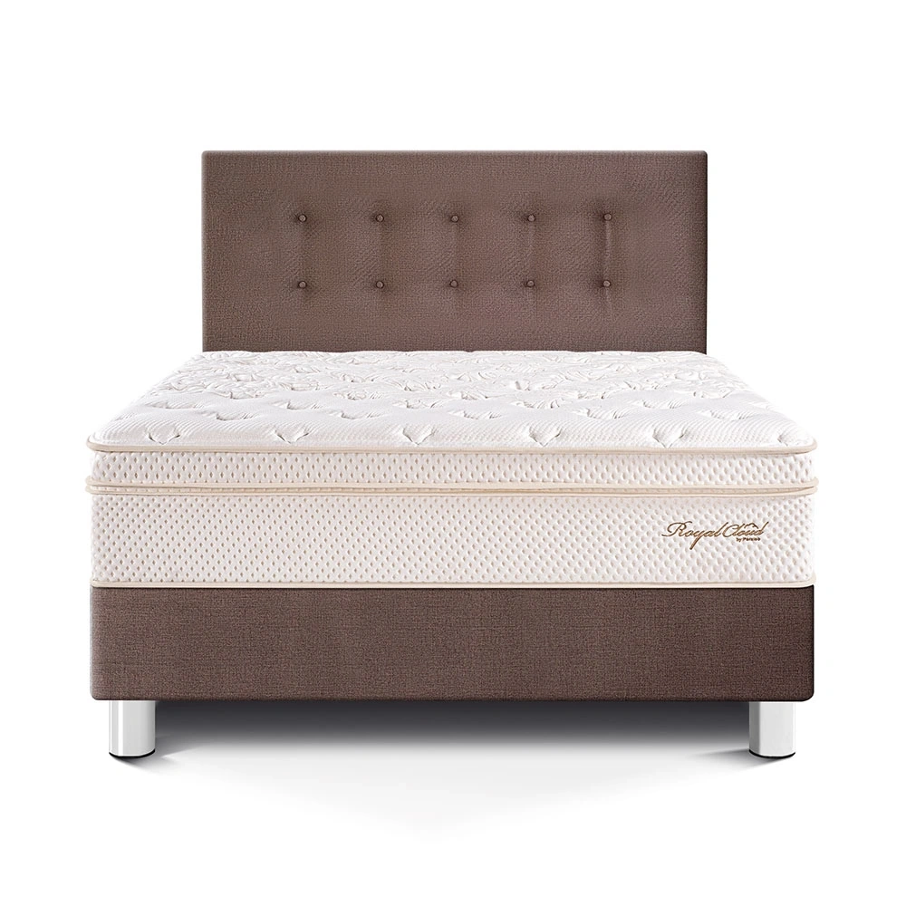 DORMITORIO PARAÍSO ROYAL CLOUD 2 PLAZAS CHOCOLATE + ALMOHADAS VISCOELÁSTICAS - 3