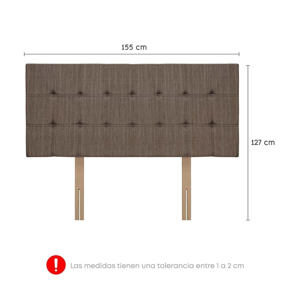 DORMITORIO AMERICANO FORLI BOREAL QUEEN + VELADOR REPISA LYDIA - 7