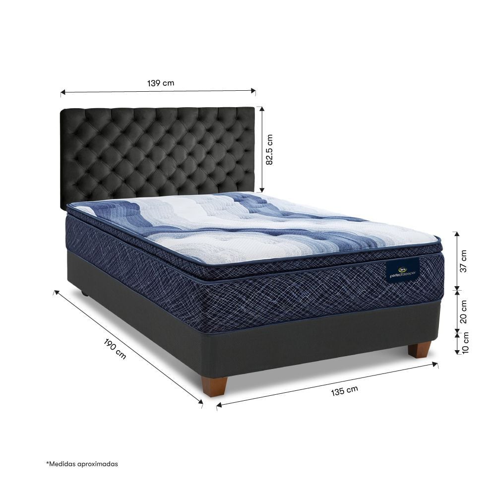 DORMITORIO SERTA CHARLOTTE SKY 2 PLAZAS - 3