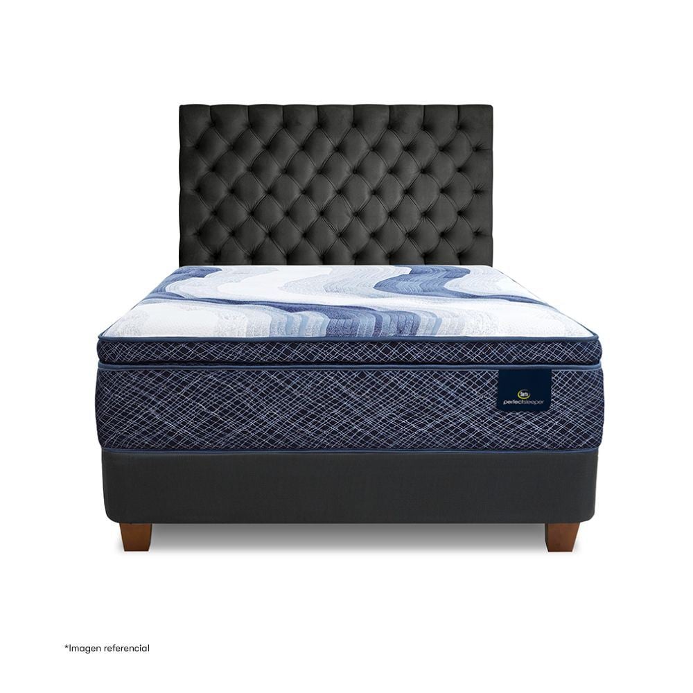 DORMITORIO EUROPEO SERTA CHARLOTTE SKY QUEEN GRIS - 2