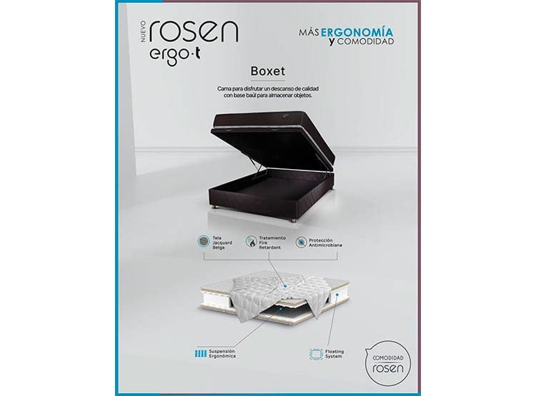 DORMITORIO BOXET ROSEN ERGO T NEW WEST 1.5 PLAZAS - 9