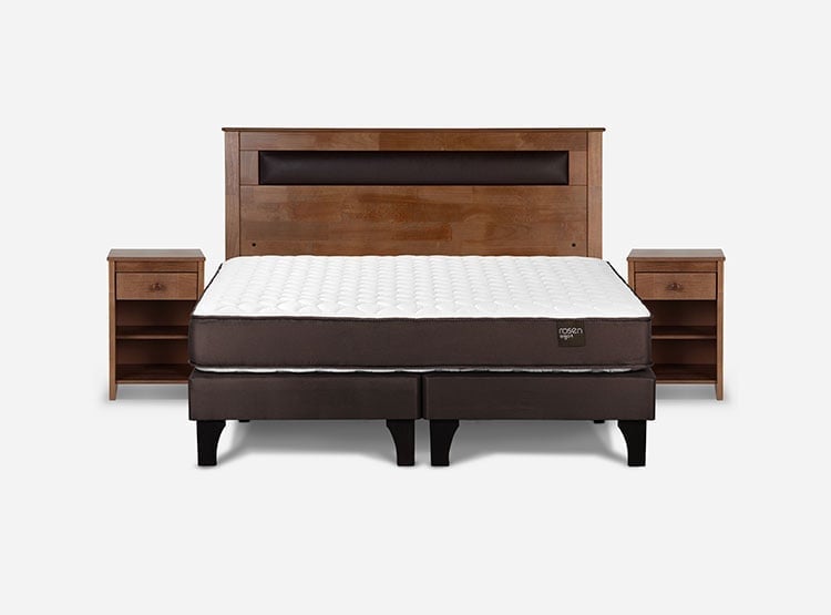 DORMITORIO EUROPEO ROSEN ERGO T NEW QUEEN FERRARA + 2 VELADORES - 1