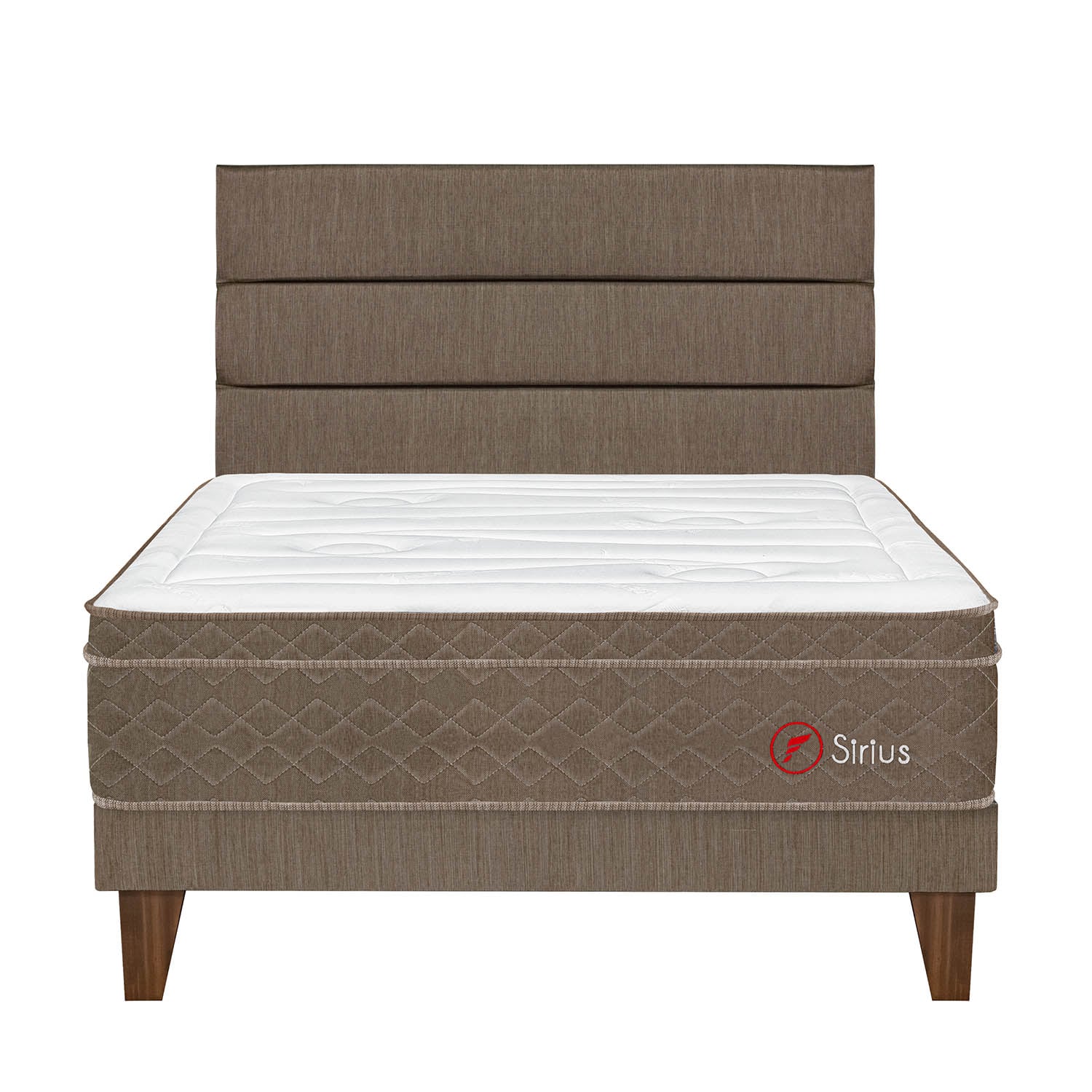 DORMITORIO EUROPEO FORLI SIRIUS QUEEN CAB SUP MARRON - 1