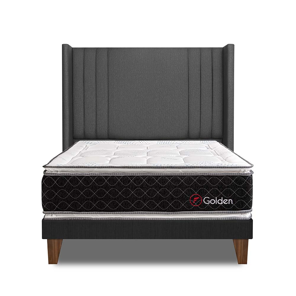 DORMITORIO EUROPEO FORLI GOLDEN CAB DE LUXE 2 PLAZAS GRIS - 1