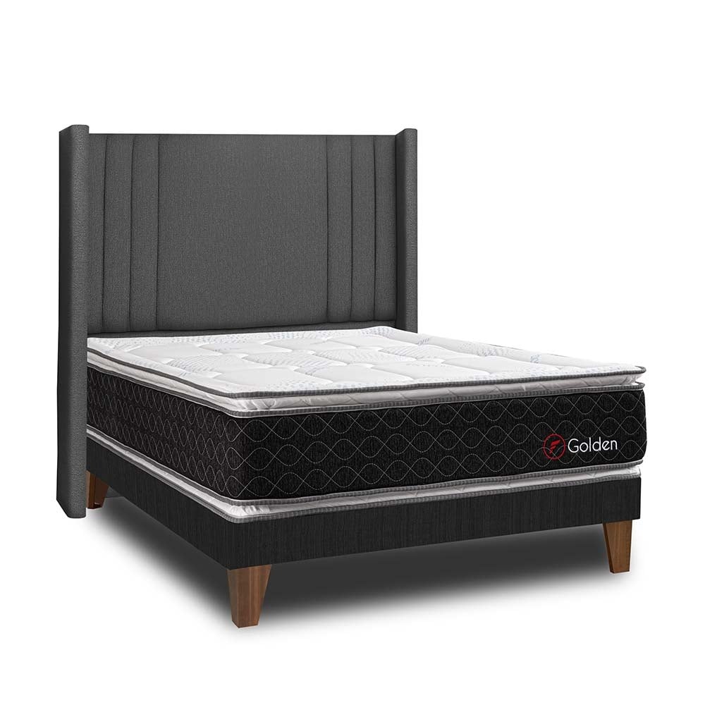 DORMITORIO EUROPEO FORLI GOLDEN CAB DE LUXE 2 PLAZAS GRIS - 2