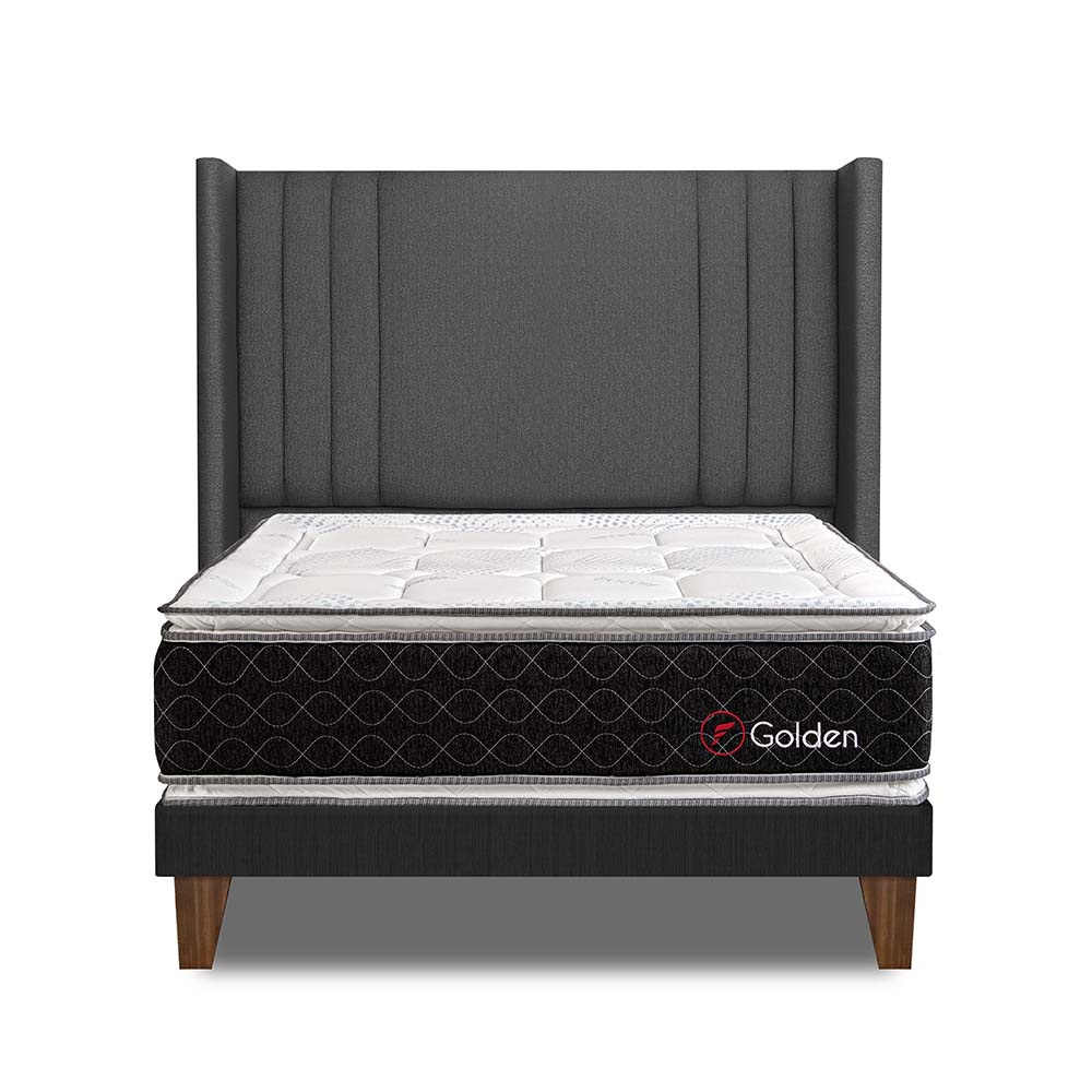 DORMITORIO EUROPEO FORLI GOLDEN CAB DE LUXE QUEEN GRIS - 1
