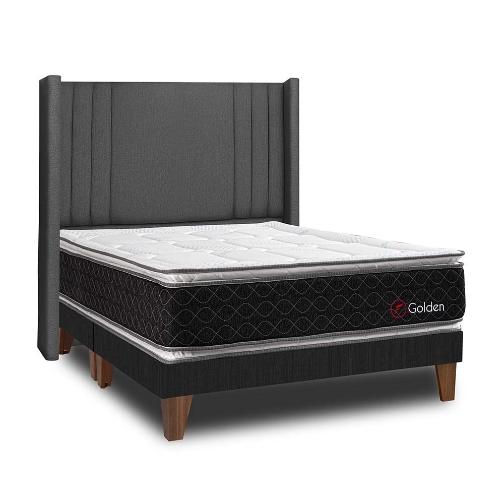 DORMITORIO EUROPEO FORLI GOLDEN CAB DE LUXE KING GRIS - 2