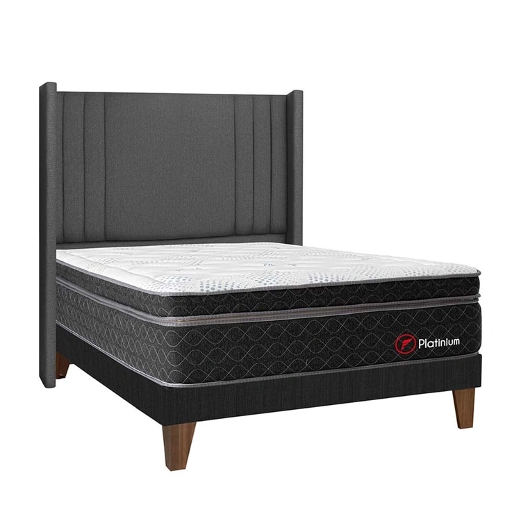 DORMITORIO EUROPEO FORLI PLATINIUM CAB DE LUXE 2 PLAZAS GRIS - 3