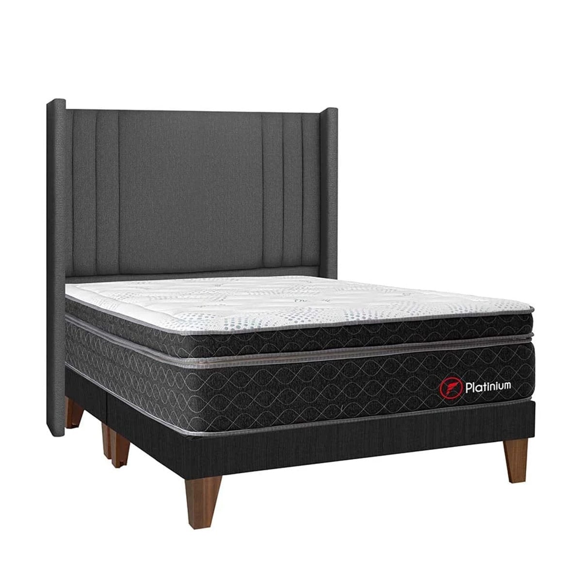 DORMITORIO EUROPEO FORLI PLATINIUM CAB DE LUXE KING GRIS - 2