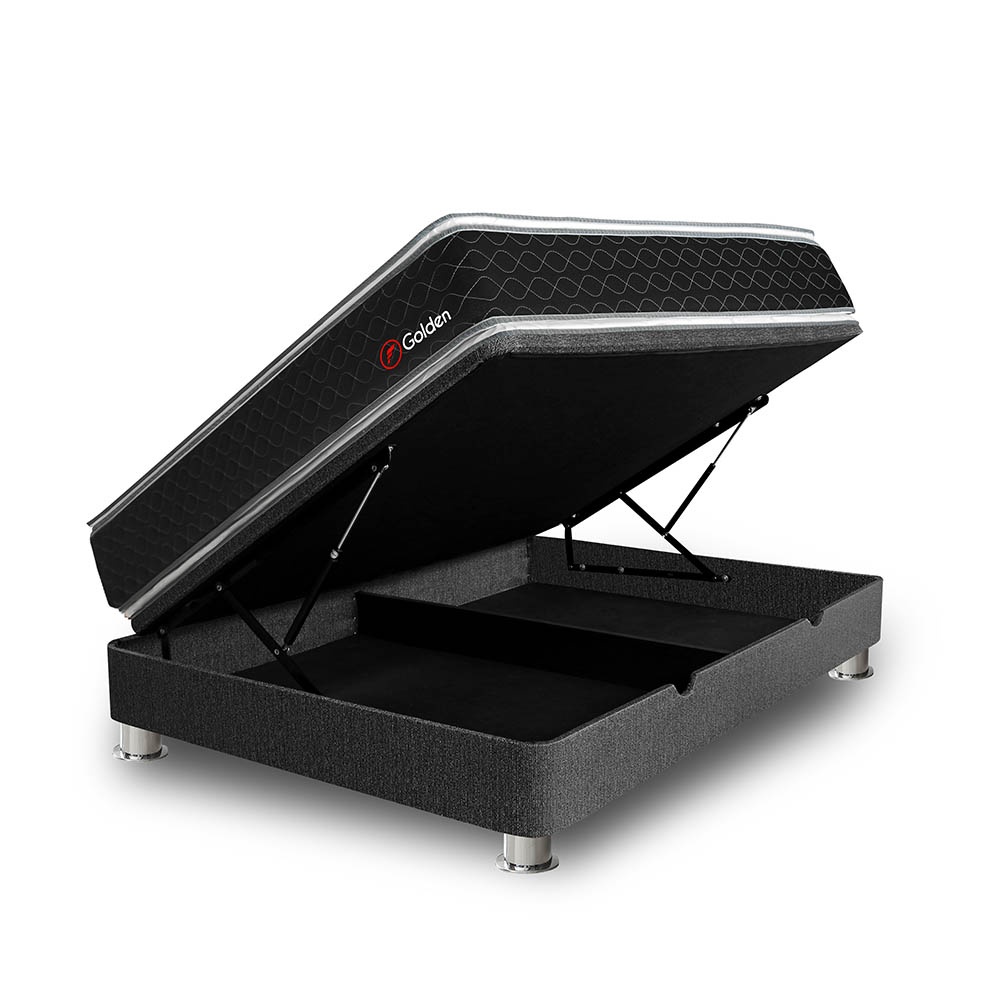 CAMA BOXET FORLI GOLDEN 2 PLAZAS GRIS - 2