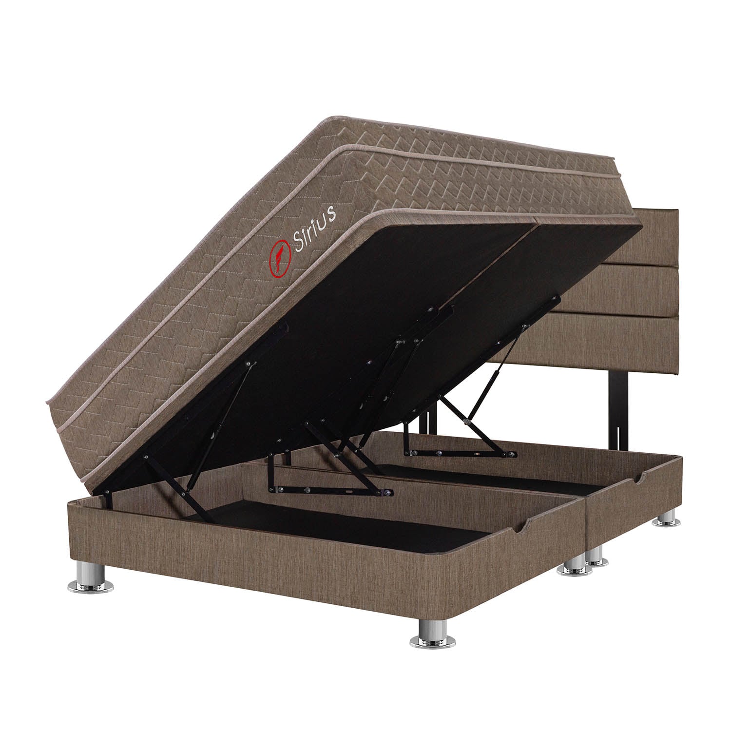 DORMITORIO BOXET FORLI MARRON SIRIUS QUEEN - 2