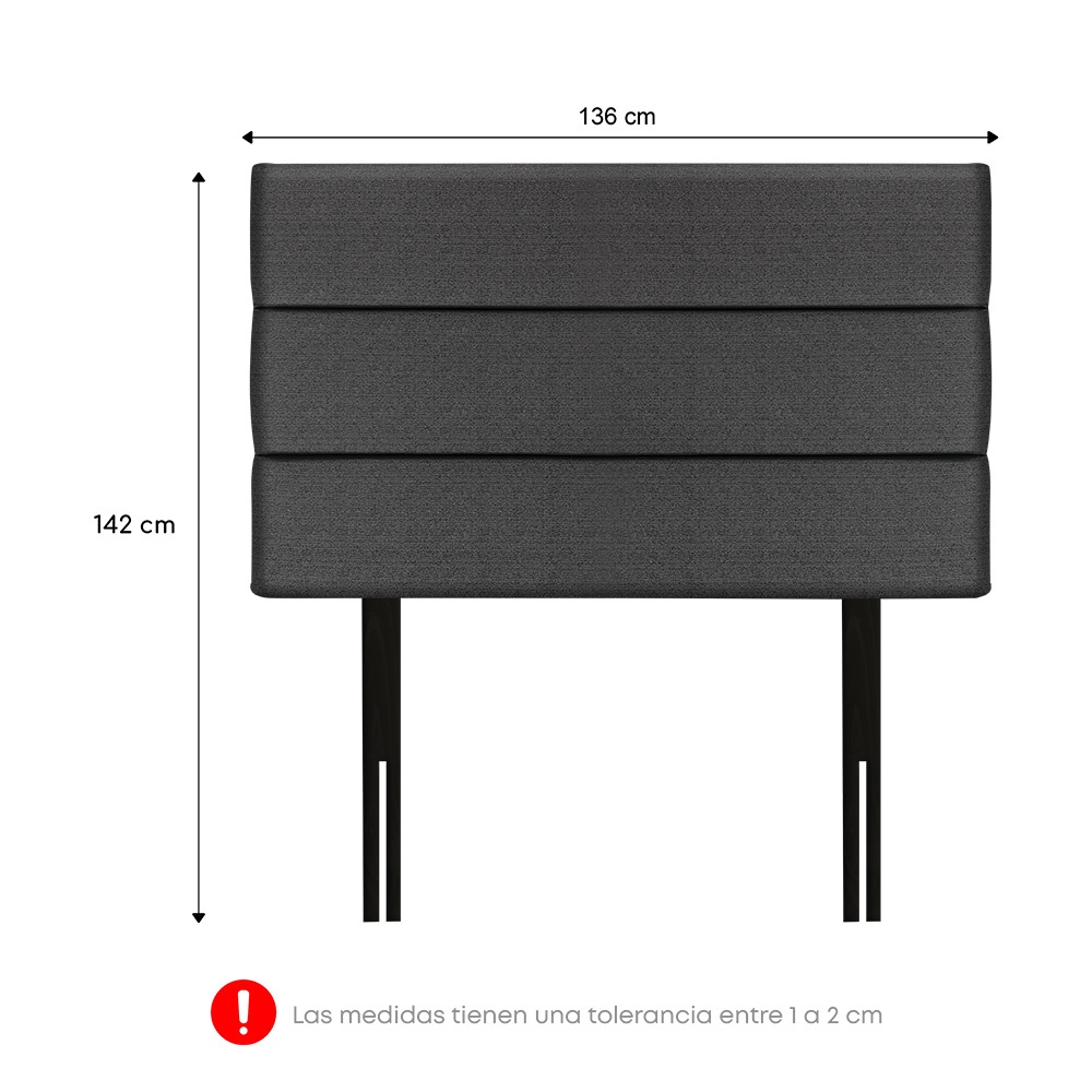 DORMITORIO BOXET FORLI GRIS GOLDEN 2 PLAZAS - 6