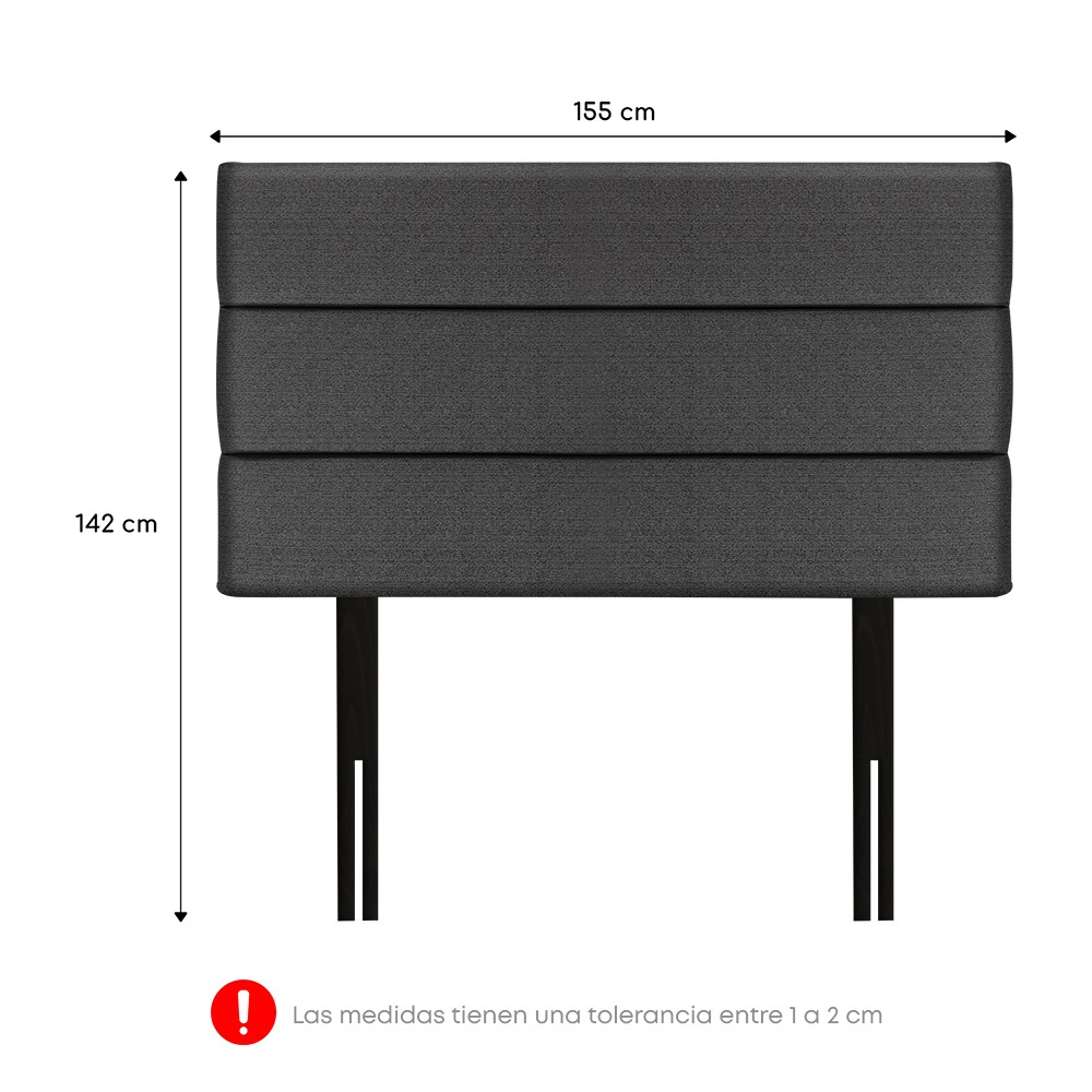DORMITORIO BOXET FORLI GRIS GOLDEN QUEEN - 7