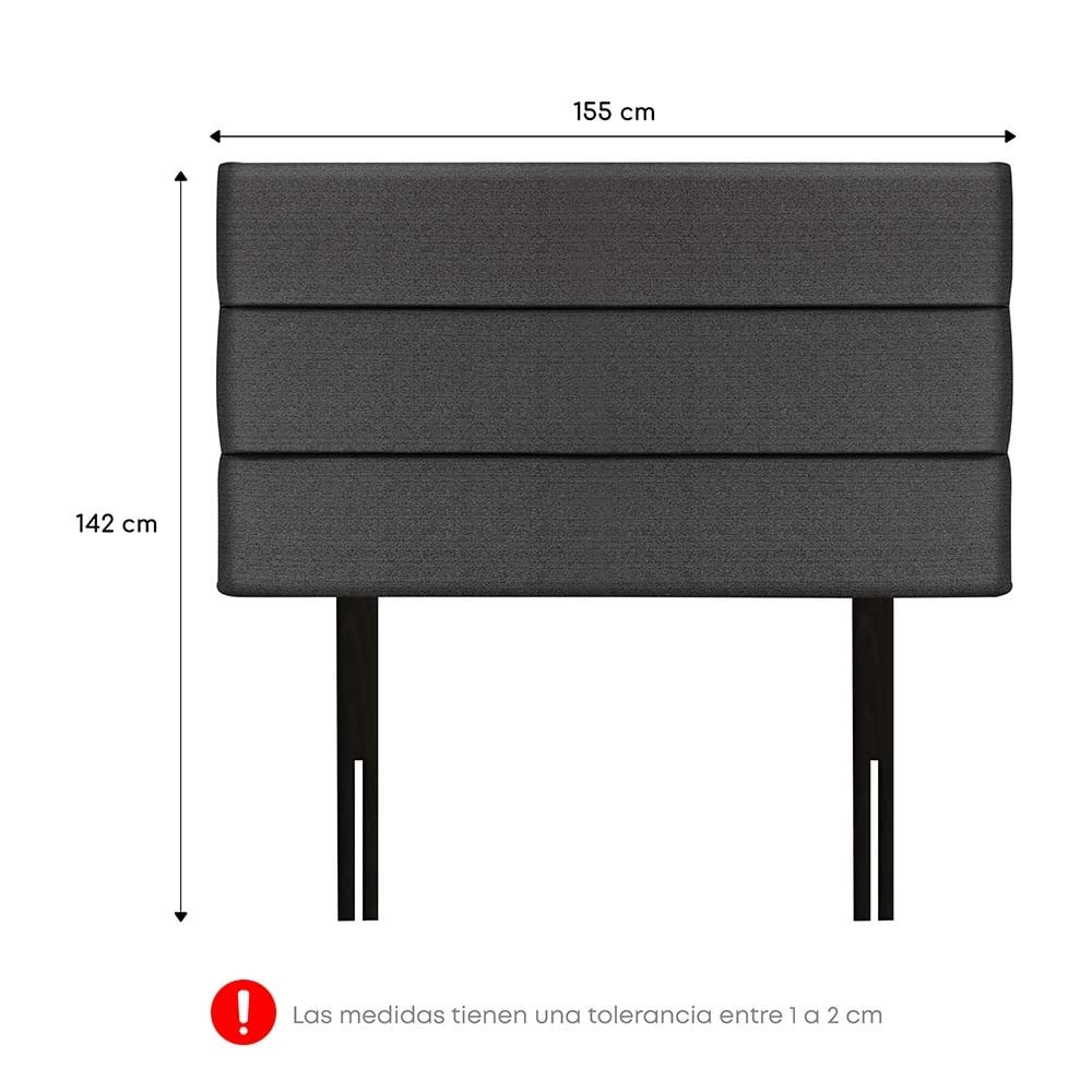 DORMITORIO BOXET FORLI GRIS PLATINIUM QUEEN - 7