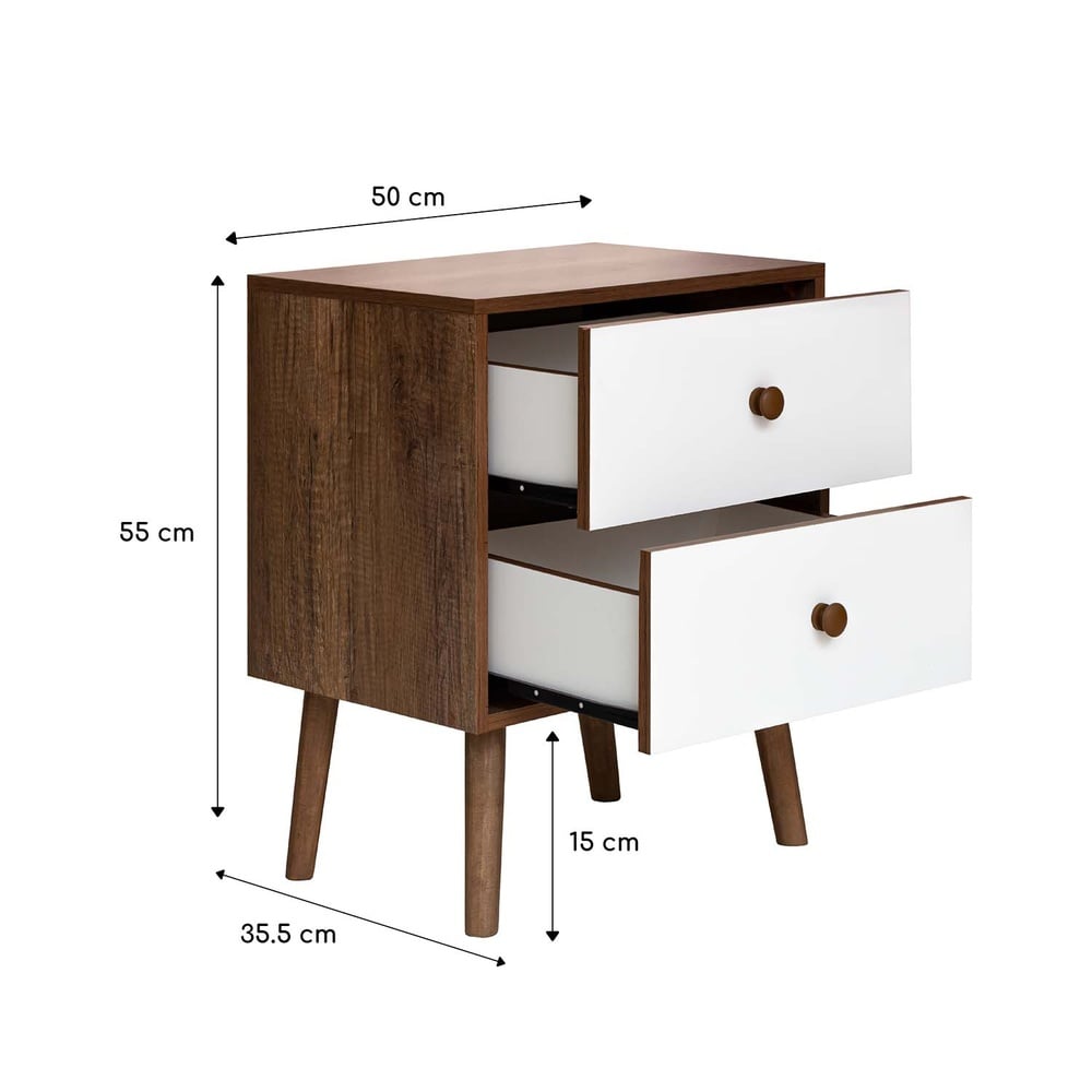 DORMITORIO AMERICANO FORLI BOREAL 2 PLAZAS + VELADOR - 7