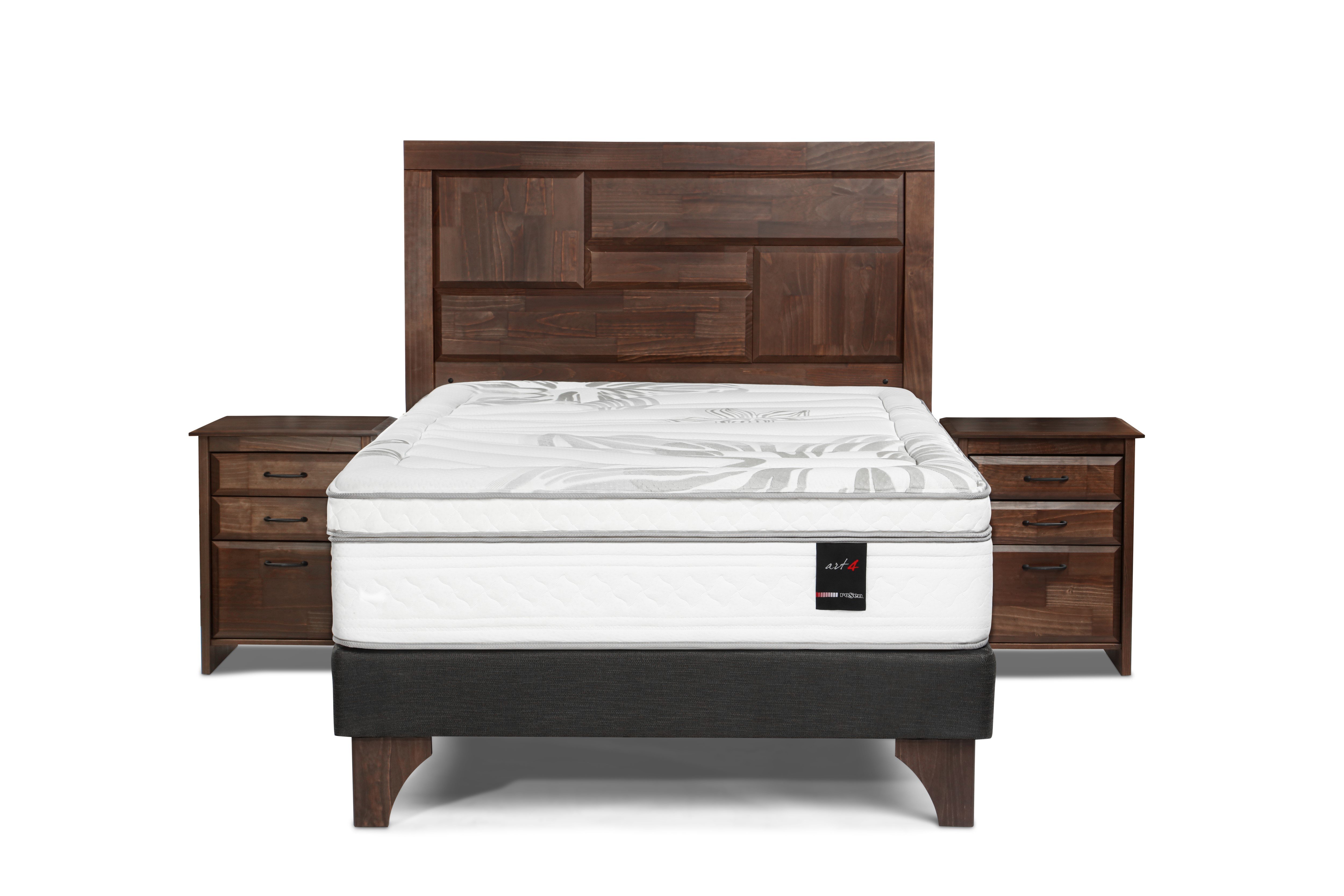 DORMITORIO EUROPEO ROSEN ART 4 2 PLAZAS DOLCE + 2 VELADORES - 2
